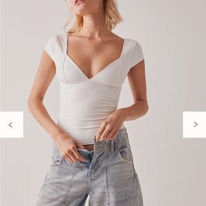 Free People Duo Corset Cami in Ivory